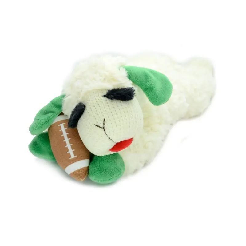 Multipet Lamb Chop Dog Toy - Tailgate Football