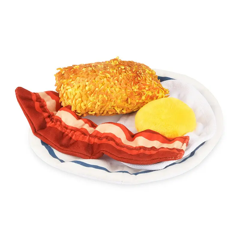 P.L.A.Y. IHOP Breakfast Dog Toy - Eggcellent Play Platter