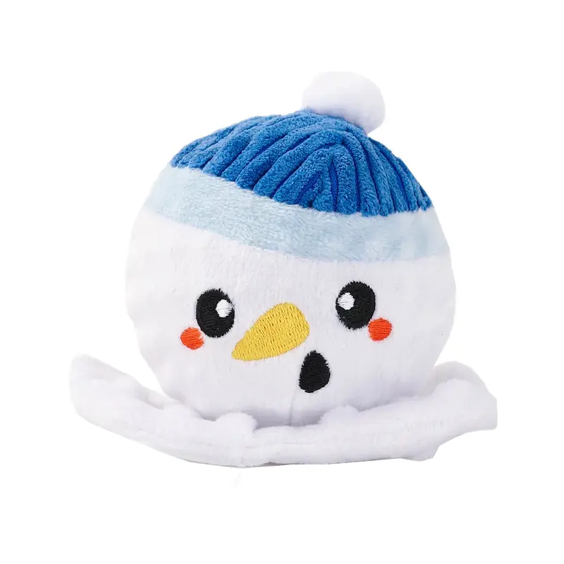 HugSmart Happy Woofmas Spike Ball Dog Toy - Snowball