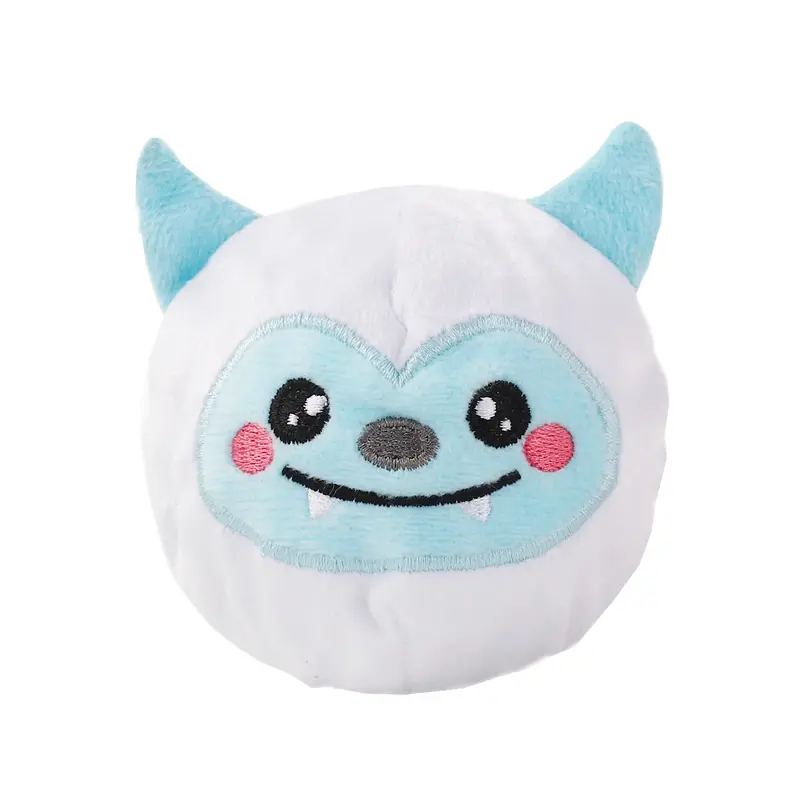 HugSmart Happy Woofmas Spike Ball Dog Toy - Yeti