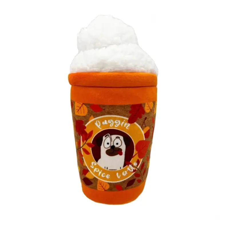 Huxley & Kent Power Plush Dog Toy - Puggin Spice Latte