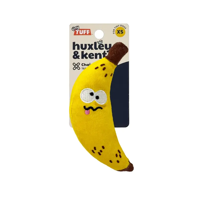Huxley & Kent Tiny Tuffs Plush Dog Toy - Bruiser Banana