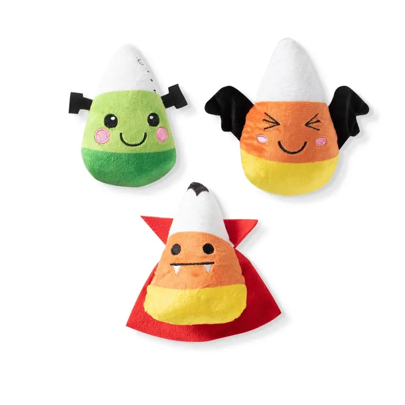 PetShop by Fringe Studio Halloween Small Dog Toy Set - Candy Corns