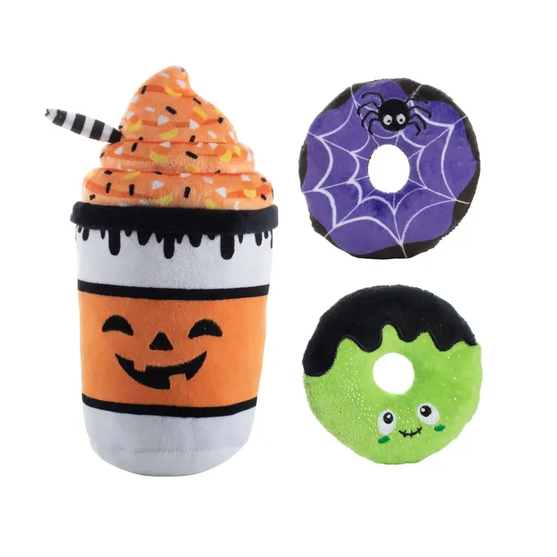 PetShop by Fringe Studio Halloween Small Dog Toy Set - Coffee, Scream, Sugar