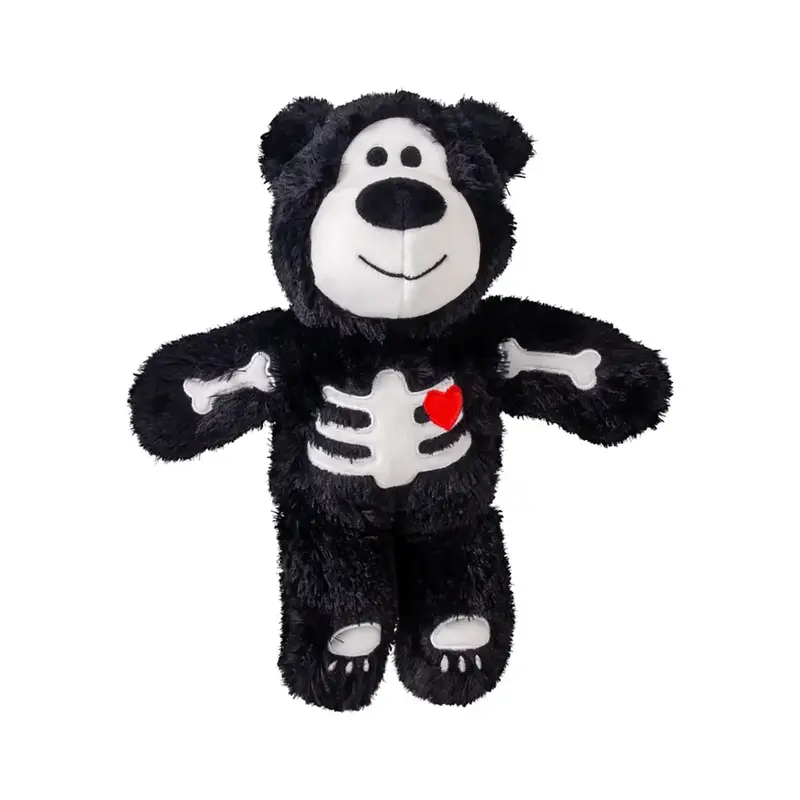 KONG Halloween Wild Knots Bear Dog Toy - Skeleton Bear