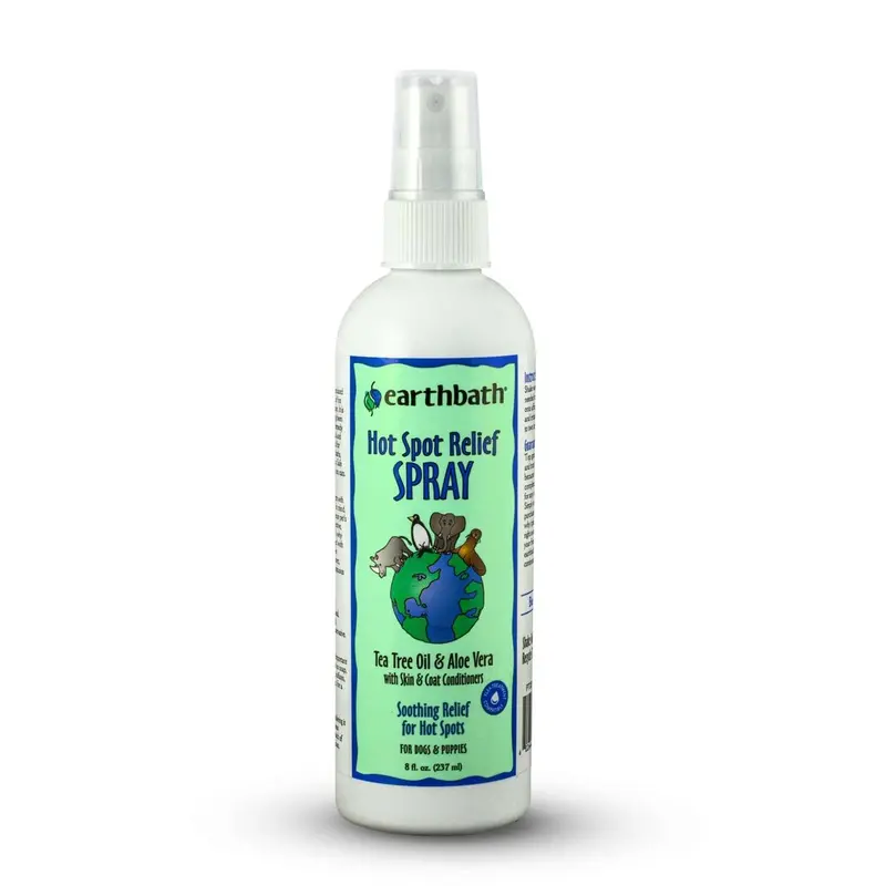 Earthbath Tea Tree Oil & Aloe Vera Hot Spot Relief Spritz for Dog 8 Oz