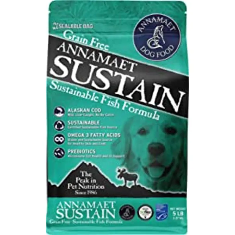 Annamaet Sustain Dog Food Grain-Free Fish Formula 5lb