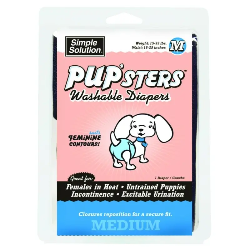 Simple Solution Washable Female Dog Diaper Medium