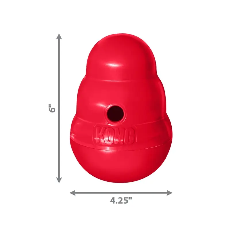 Kong Dog Toy Wobbler Red Small Treat Dispenser