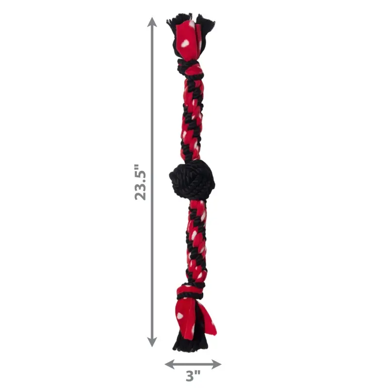 Kong Dog Toy Signature Rope Dual Knot w/Ball