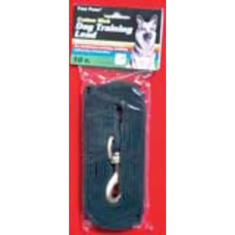 Four Paws Cotton Web Dog Lead Black 10 Feet