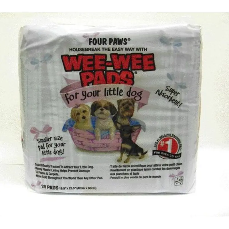 Four Paws Wee-Wee Small Dog Training Pads Little 28 Count