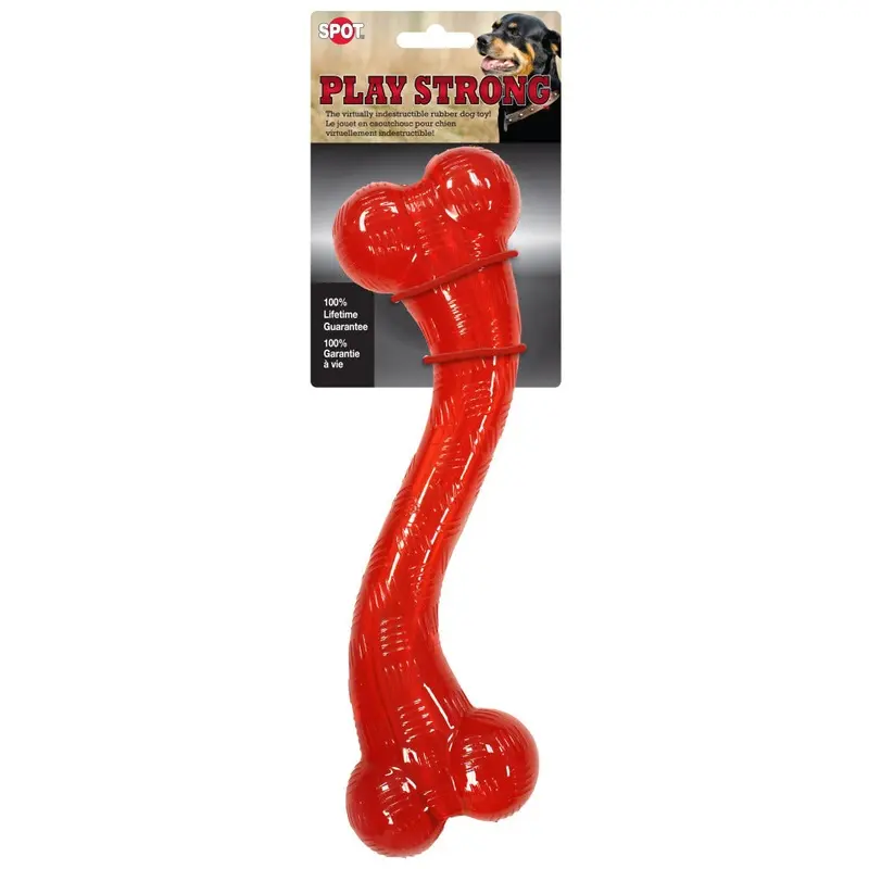Spot Ethical Pet Dog Toy Play Strong Rubber S Bone 12In