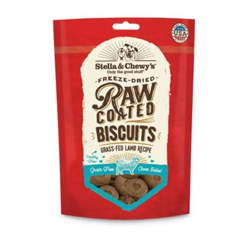 Stella and Chewy s Freeze-Dried Raw Coated Lamb Biscuits for Dogs 9 ounce