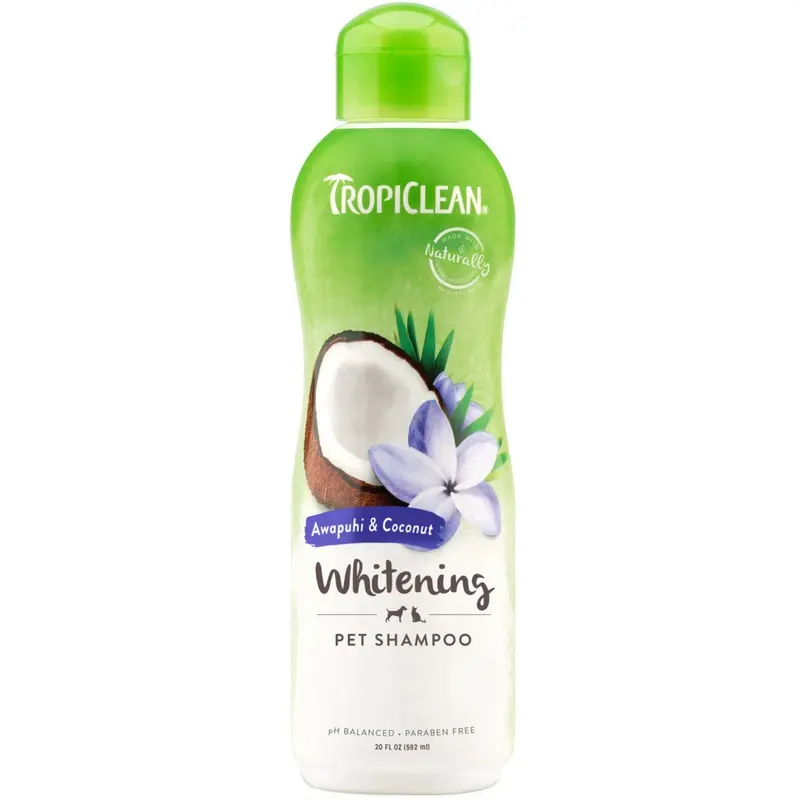 TropiClean Awapuhi & Coconut Whitening Shampoo for Pets, 20oz
