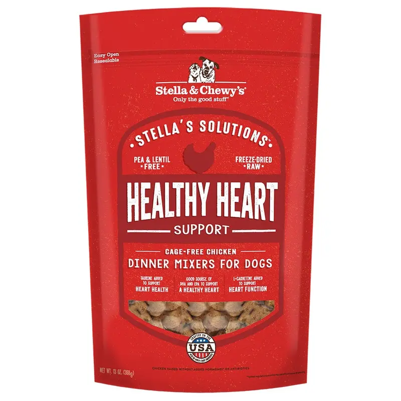 Stella & Chewy's Healthy Heart Freeze Dried Raw Dog Food Topper, 13oz Bag