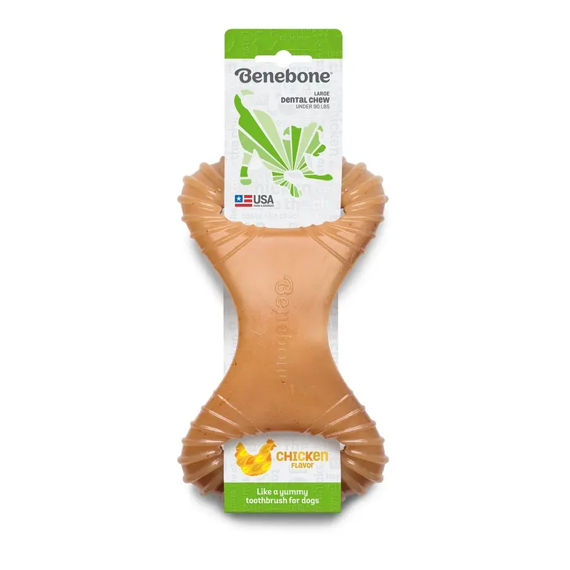 Benebone Dental Chew Dog Toy - Chicken - L