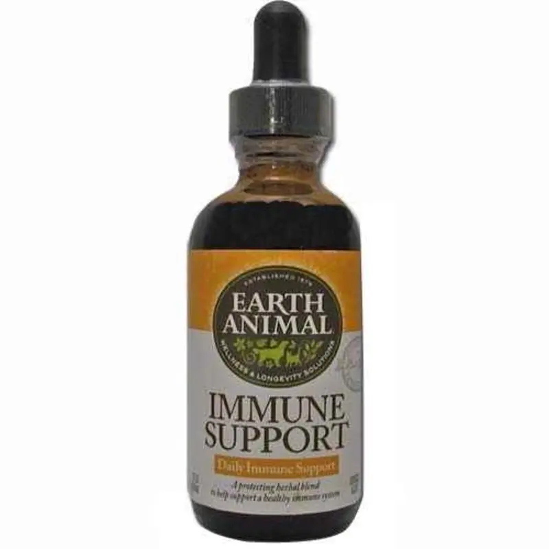 Earth Animal Immune Support Organic Herbal Dog & Cat Supplement, 2 Fl Oz