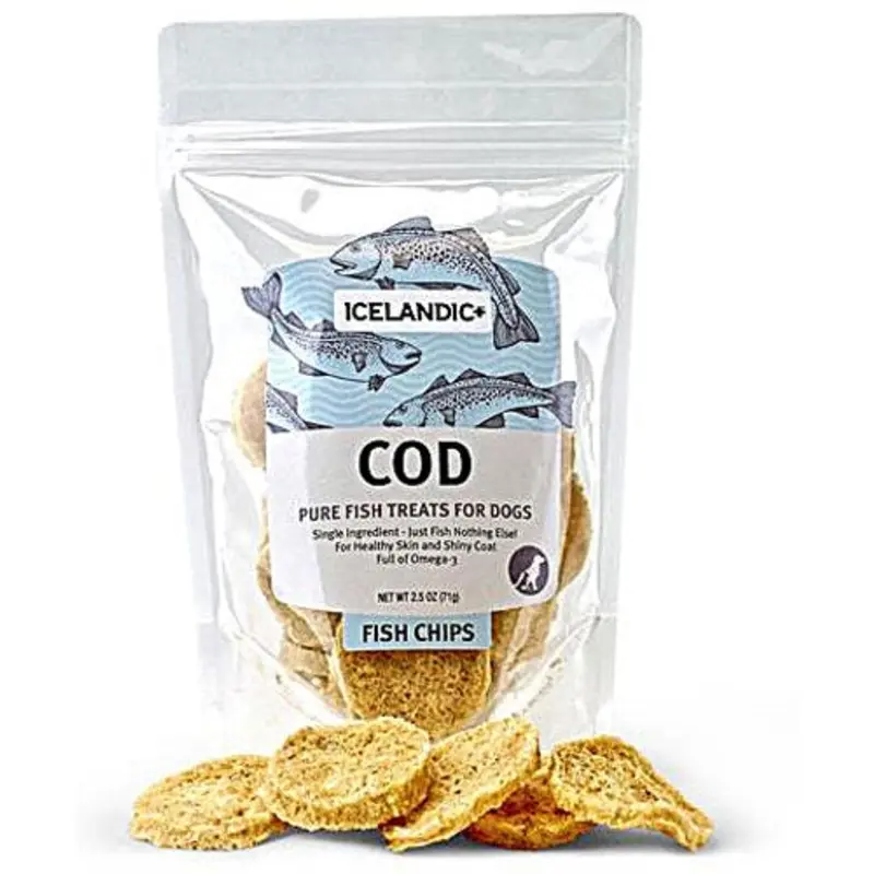 Icelandic Plus Cod Fish Chips Dog Treat