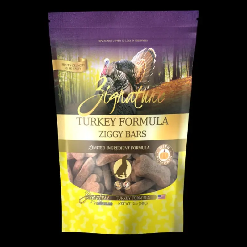 Zignature Turkey Formula Biscuit Dog Treat 12oz
