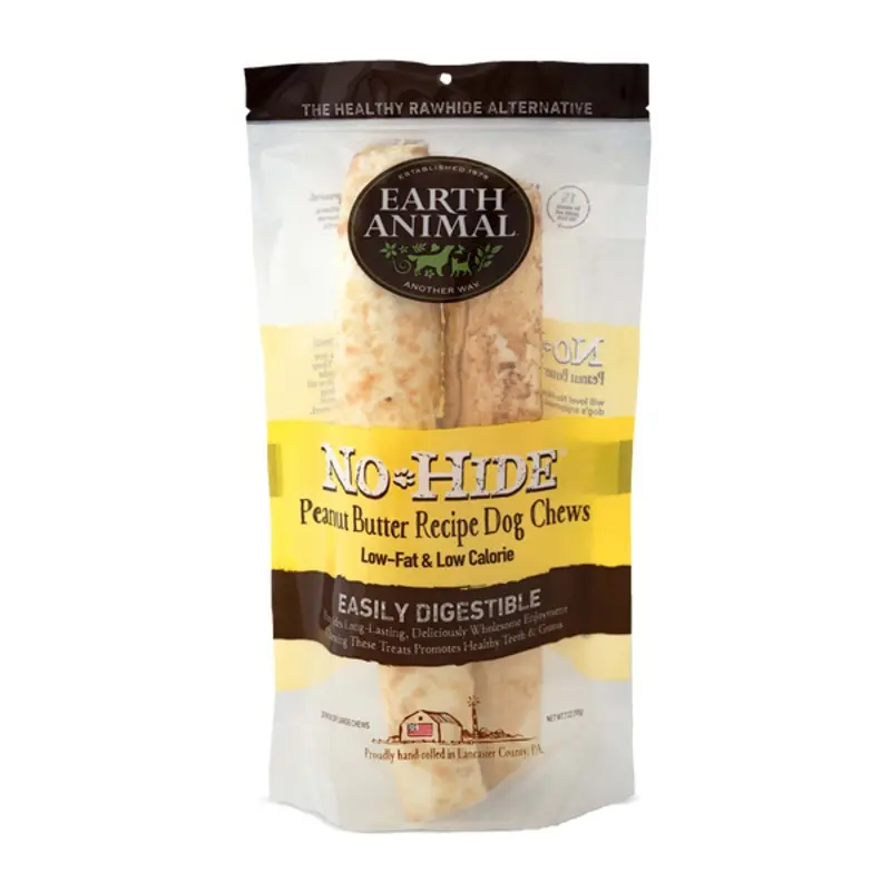 Eath Animal 11in No Hide 2pk Peanut Butter