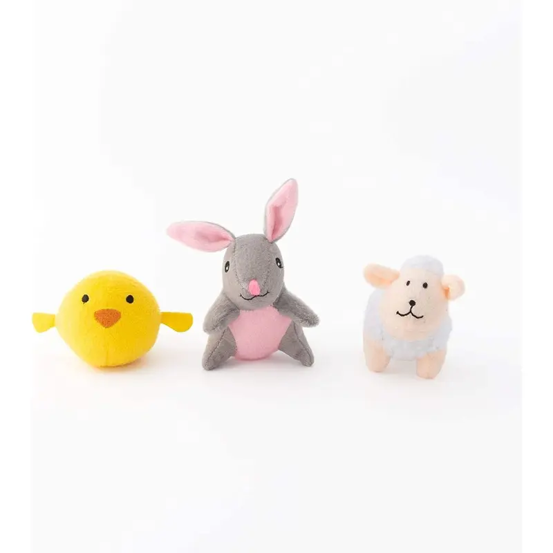 Zippypaws Easter Miniz Easter Friends 3-pack Plush Dog Toys