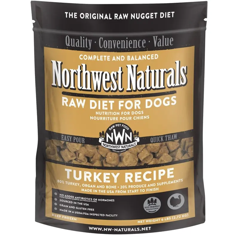 Northwest Naturals Raw Frozen Bison Nuggets - 6lb