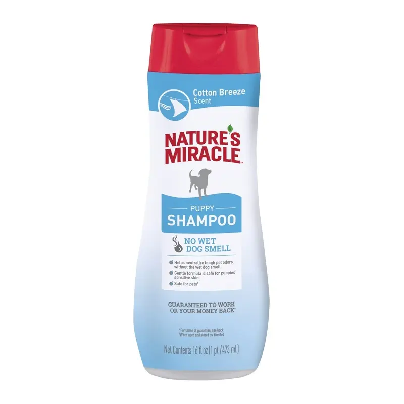 Natures Miracle Puppy Shampoo  16 Ounces  Cotton Breeze Scent