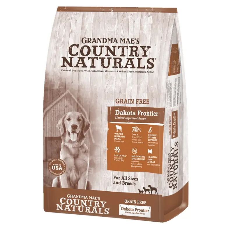 Grandma Mae's Country Naturals Dry Dog Food Grain Free 25lb Buffalo