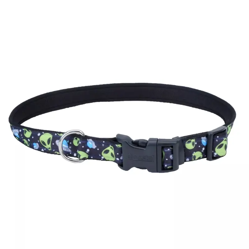 Coastal Exclusive Styles 5/8in Wide 10-14in Dog Collar Aliens