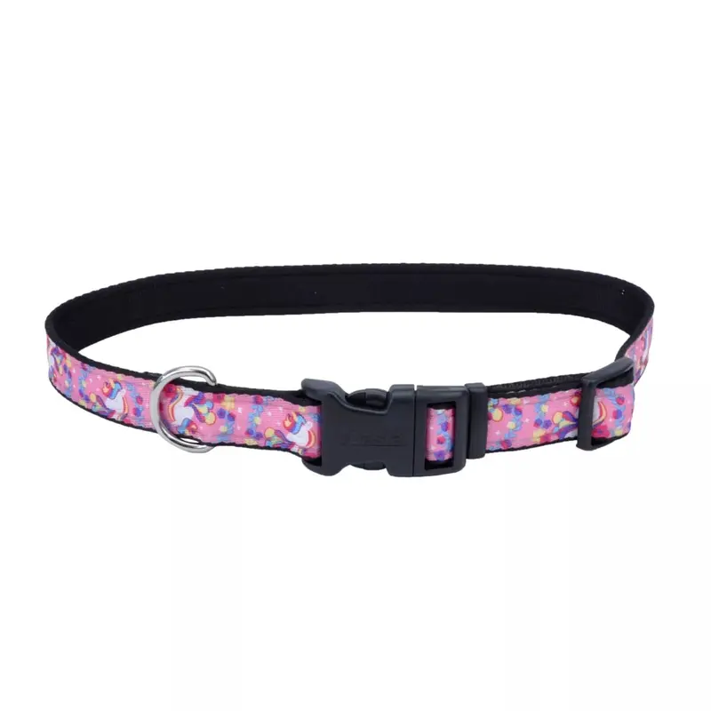 Coastal Exclusive Styles 5/8in Wide 10-14in Dog Collar Unicorns