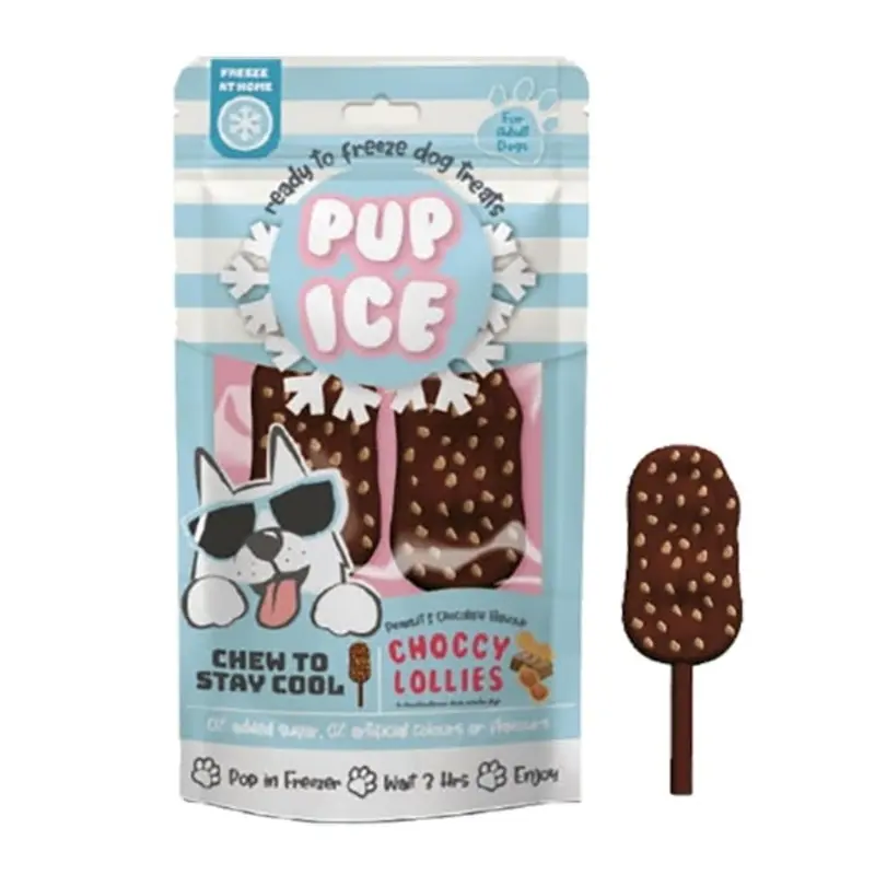 Spot Ethical Pet Dog Treat Pup Ice Choccy Lollies Chocolate & Peanut Butter Flavor 3oz