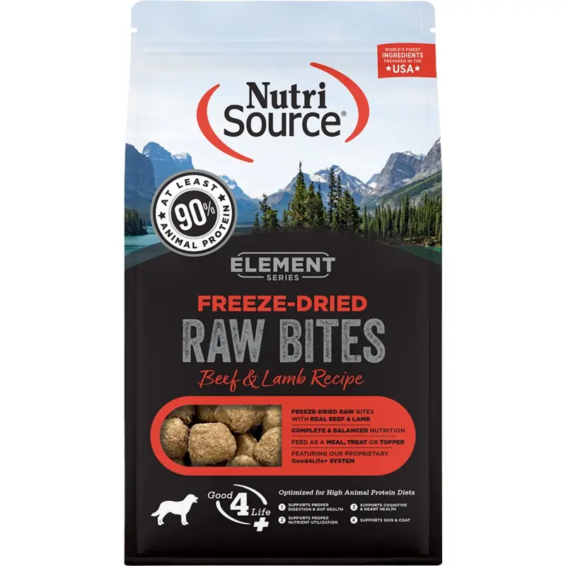 NutriSource Element Series Freeze-Dried Beef & Lamb Recipe 10 oz