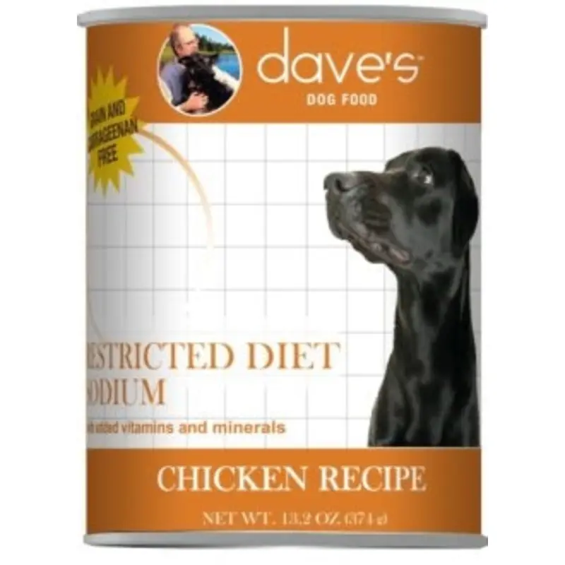 Dave Dog Restricted Diet Low Sodium Chicken 13 Oz.