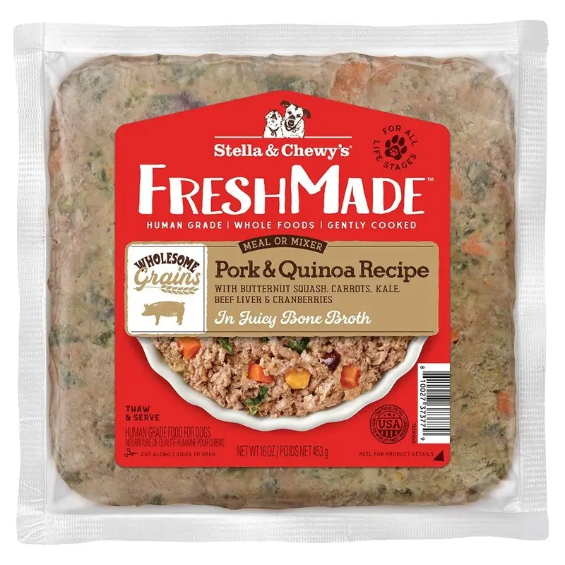 Stella & Chewy's Freshmade Pork & Quinoa Dog Food 16oz
