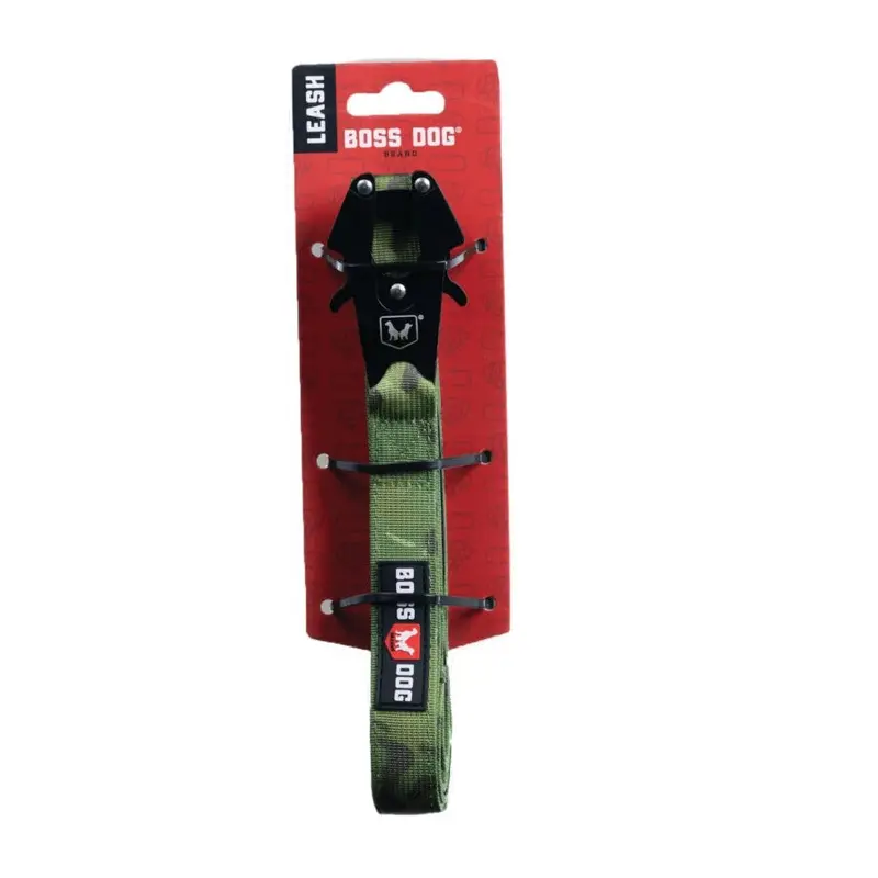 Boss Dog Tactical Dog Leash 6ft 1in Green Camo