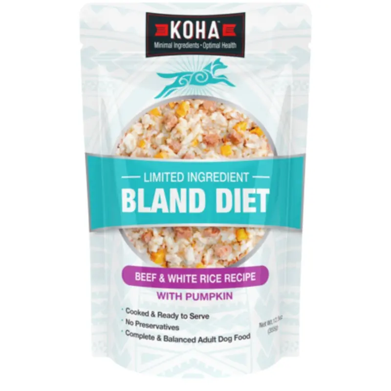 Koha Dog Wet Bland Diet Beef Pouch 12.5 oz