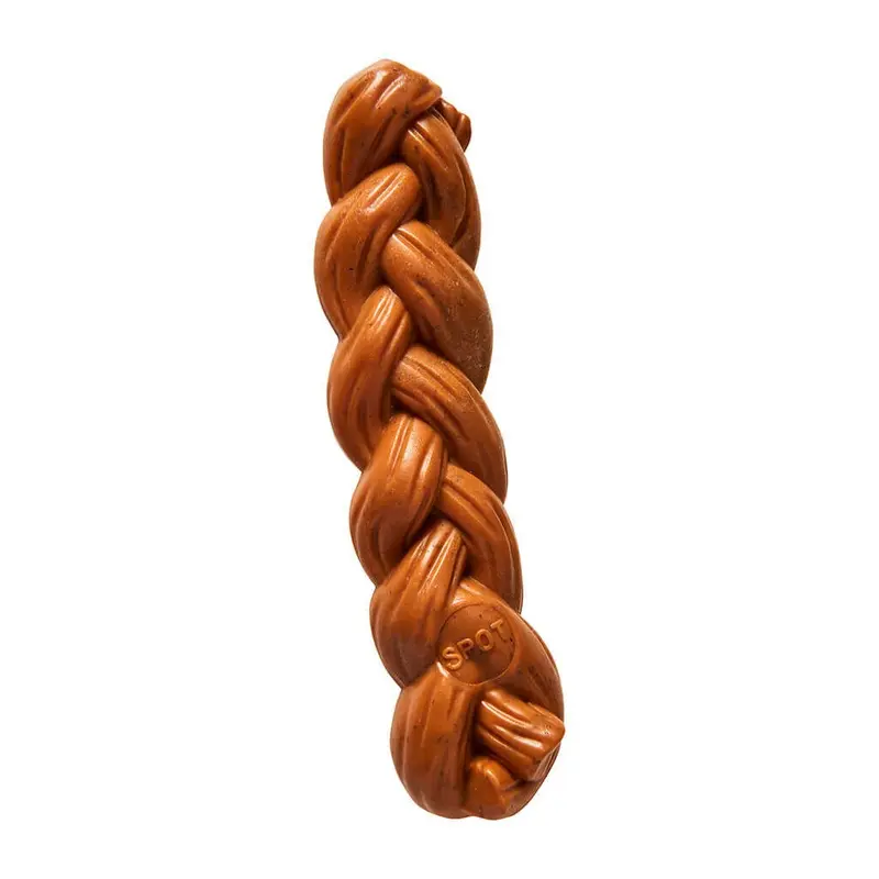 Spot Ethical Pet Dog Chew Bambone Hickory Braided Stick 7.25in