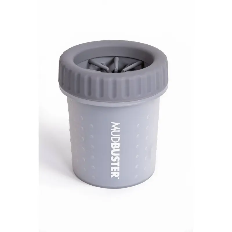 Dexas MudBuster Portable Dog Paw Washer/Paw Cleaner  Small  Light Gray