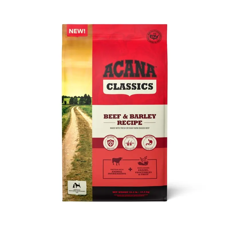 ACANA Classics Beef & Barley Recipe 22.5lb