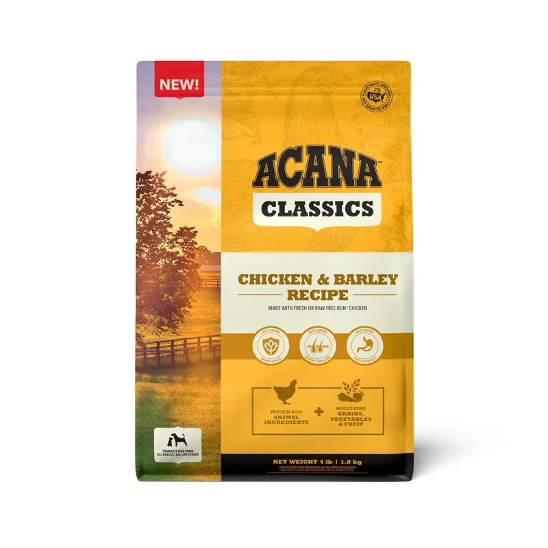 ACANA Classics Chicken & Barley Recipe 4lb