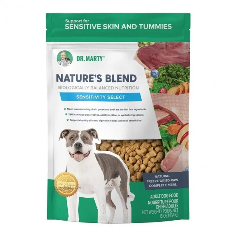 Dr Marty Nature's Blend Sensitivity Select Freeze Dried Raw Dog Food 6oz
