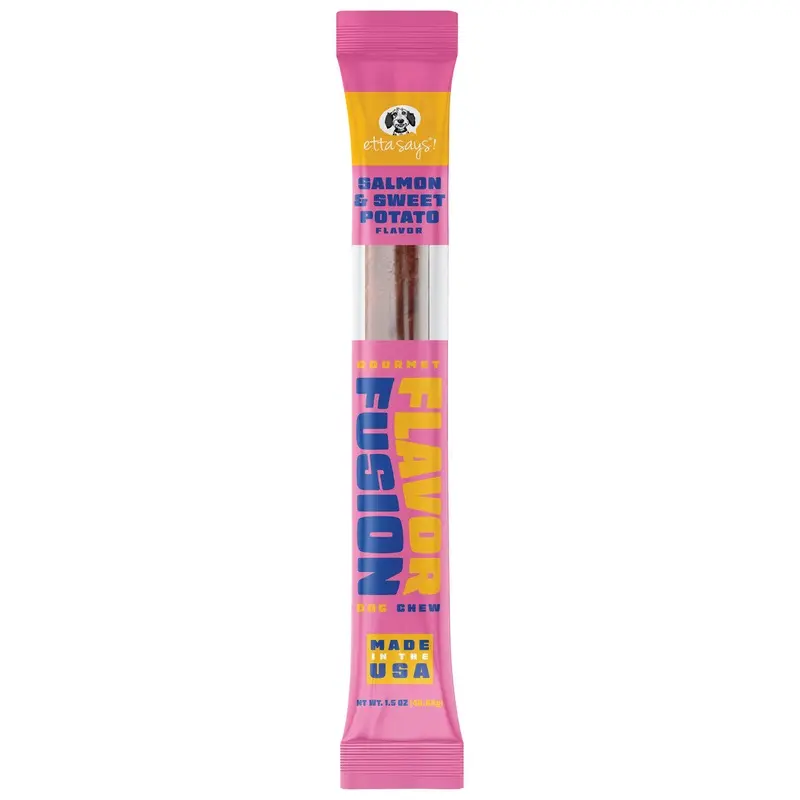 Etta Says! Flavor Fusion Dog Chew Salmon and Sweet Potato 1.5 oz