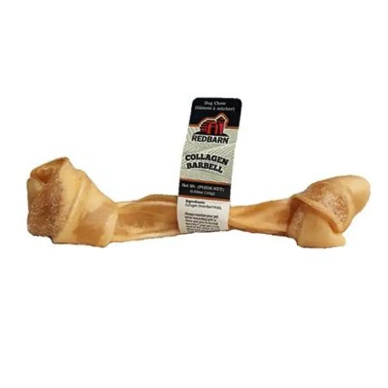Redbarn Pet Products Collagen Barbell Dog Treat single