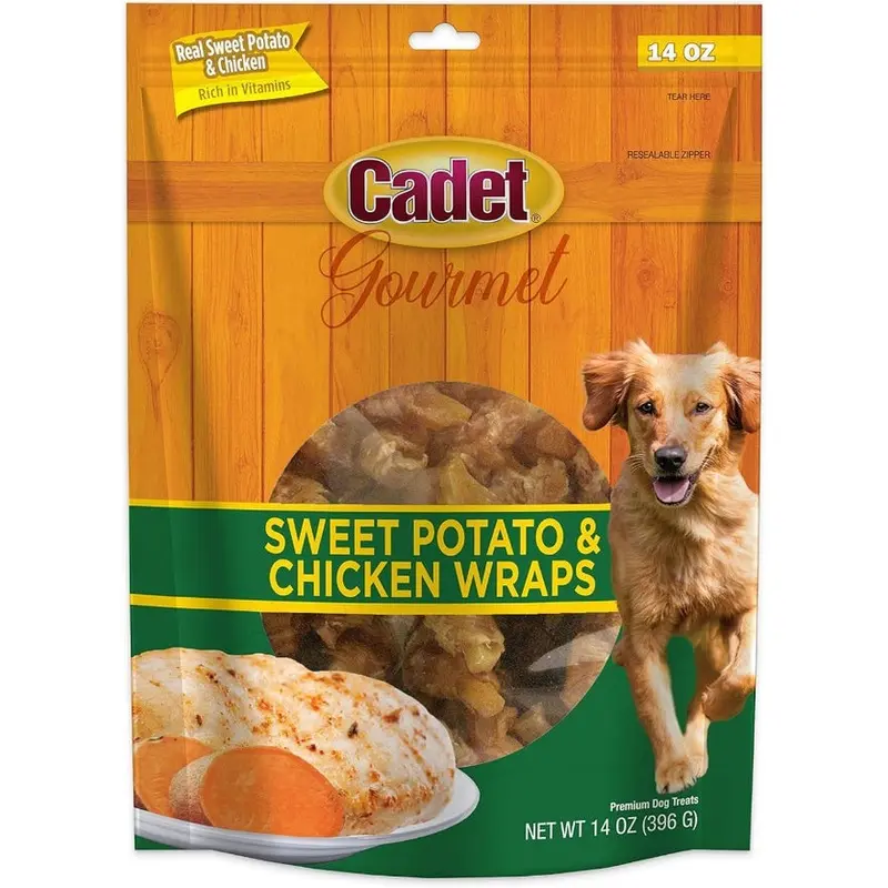Cadet Gourmet Sweet Potato and Chicken Wraps for Dogs 14oz