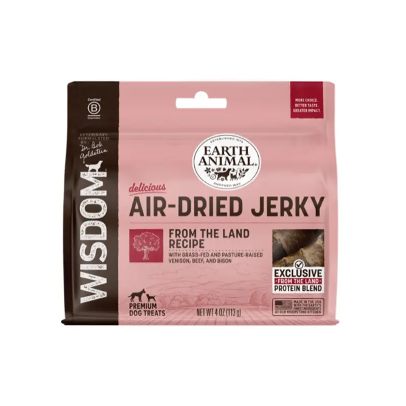 Earth Animal Wisdom Air-Dried From The Land Jerky 4oz