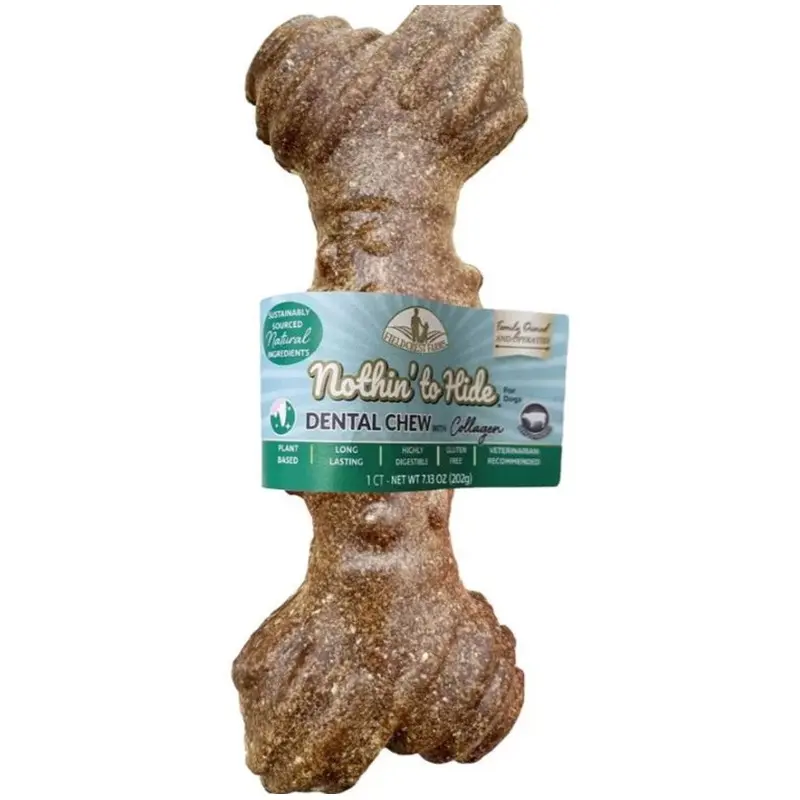 Fieldcrest Farms Dog Treat Nothin' To Hide Dental Chew 7In Single Beef