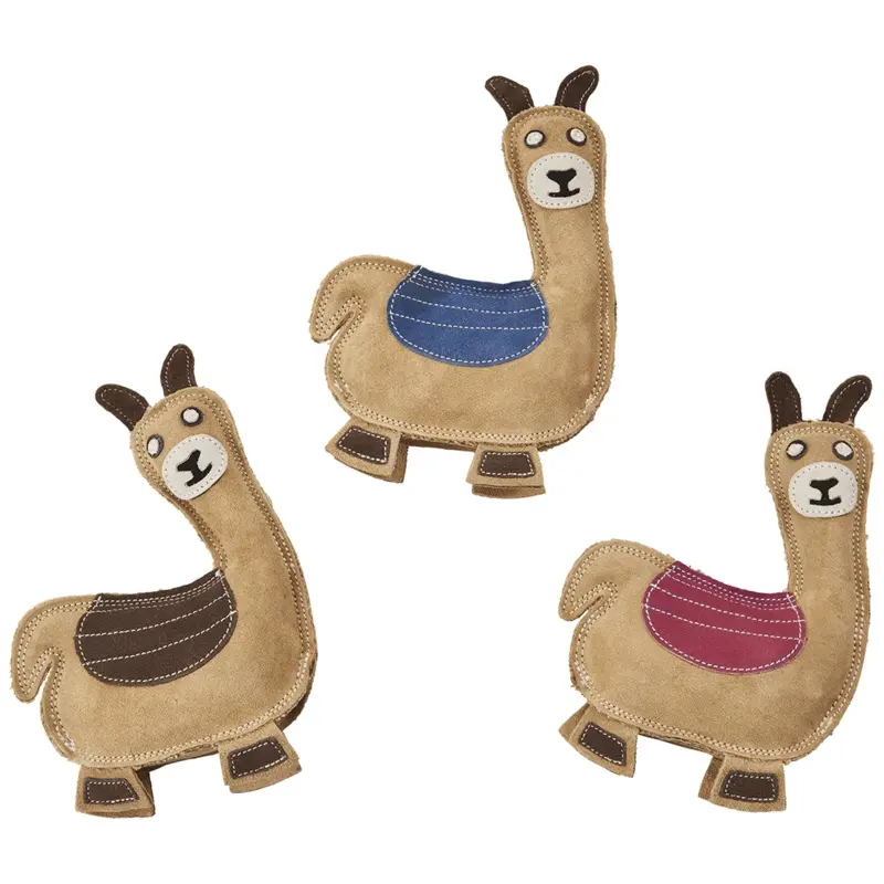 Spot Ethical Pet Dog Toy Dura-Fused Leather Llama 9In Assorted