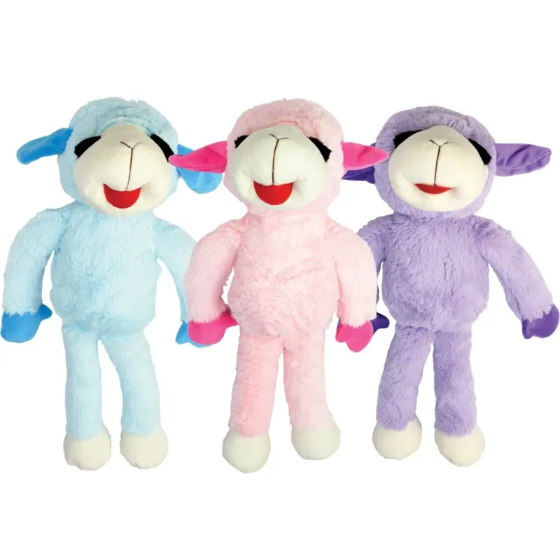Multipet Plush Dog Toy Floppy Lamb Chop 20in Assorted