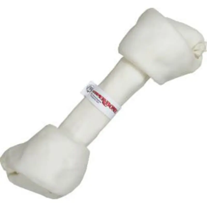 Super Bone White Rawhide Knot 15-16in